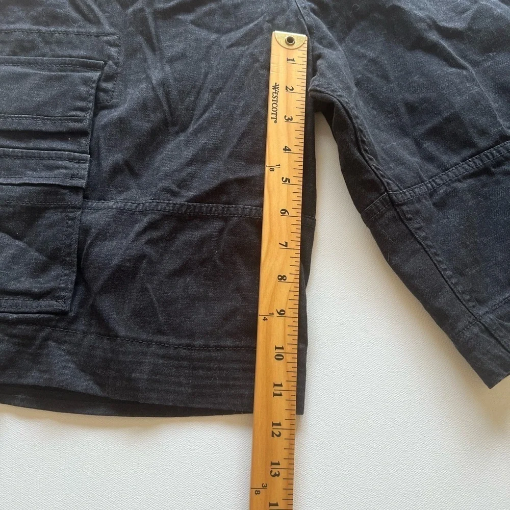 Levis‎ Men's Cargo Shorts Size 32x11 Black Baggy Cotton Skater 2014 Y2K Grunge